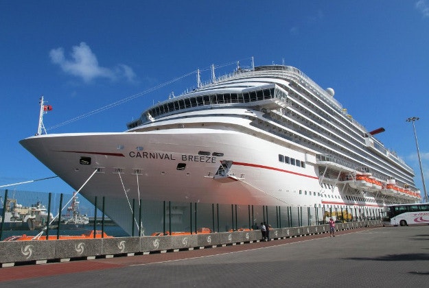 A Carnival cruise liner.
