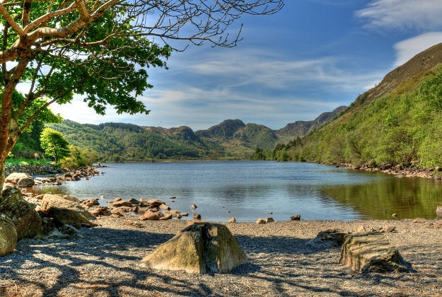 A lake in the Conwy Valley.