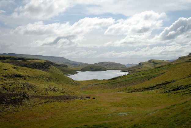 The landscape around Flúðir.
