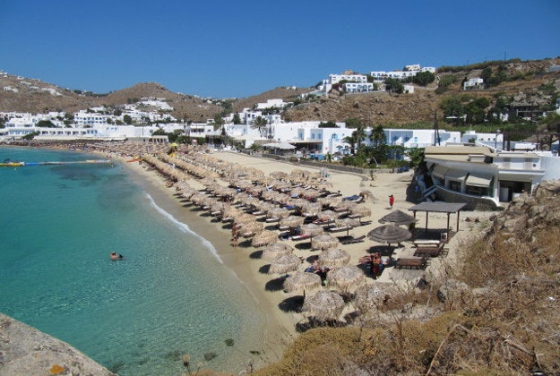 Plati Gialos, Mykonos, Greece.