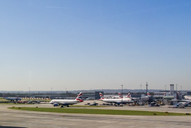 Heathrow airport.