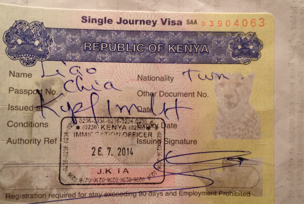 New visa rules for visitors to Kenya.