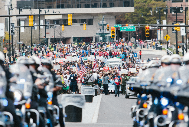 50th anniversary recreation of the Selma march.
