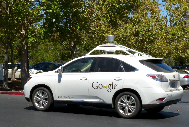A Google self-drive car.