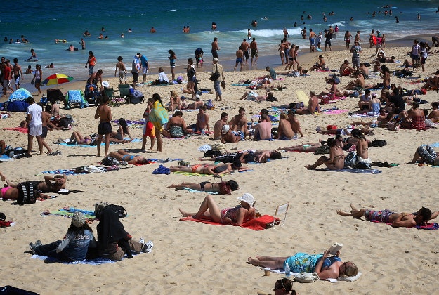 The risk of melanoma increases after exposure to UV rays