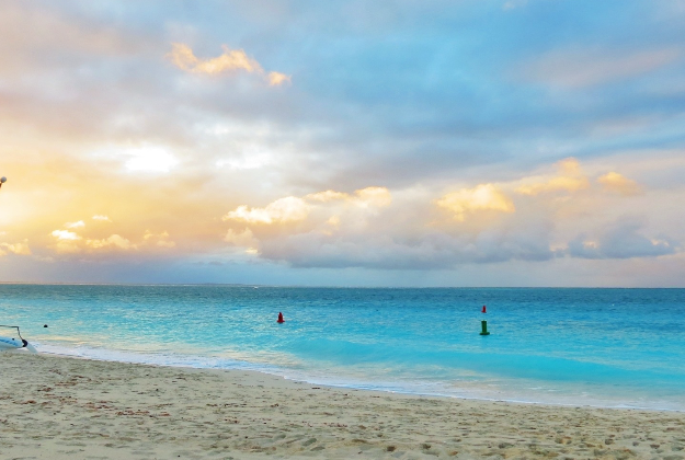 Turks and Caicos in the Caribbean.