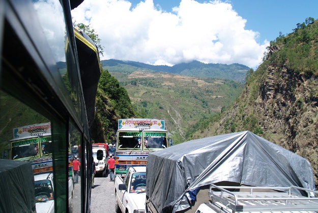 The Arniko highway, Nepal.