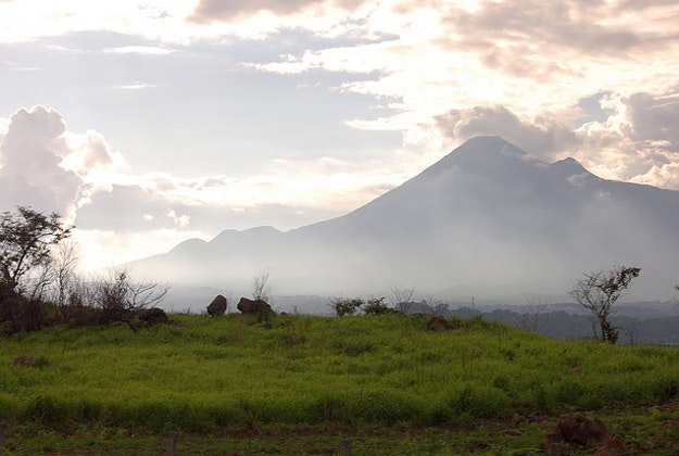Colima volcano, Mexico.