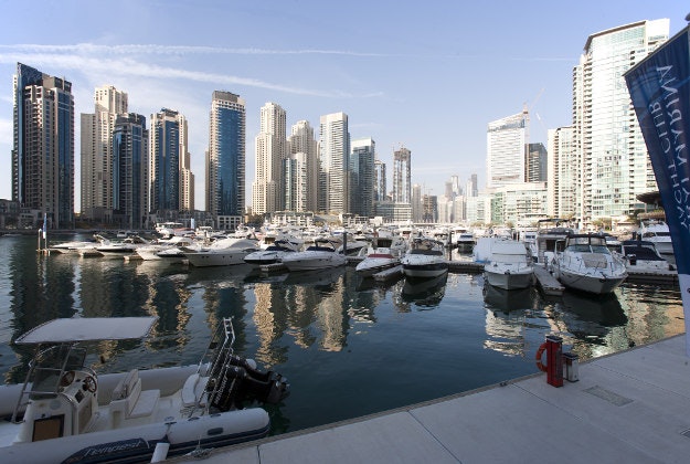 Dubai marina.