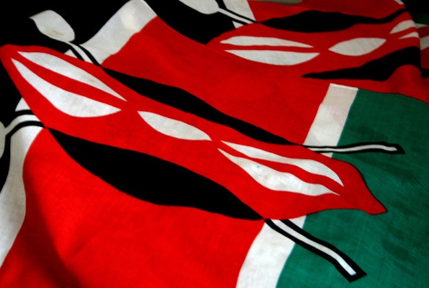 Kenya flag.
