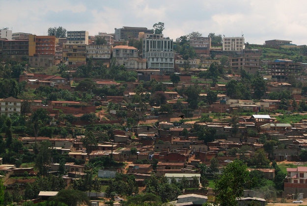 The city of Kigali, Rwanda. 