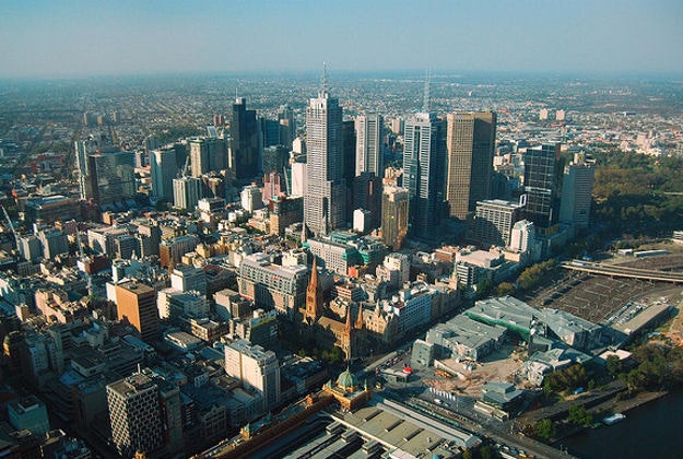 The city of Melbourne.