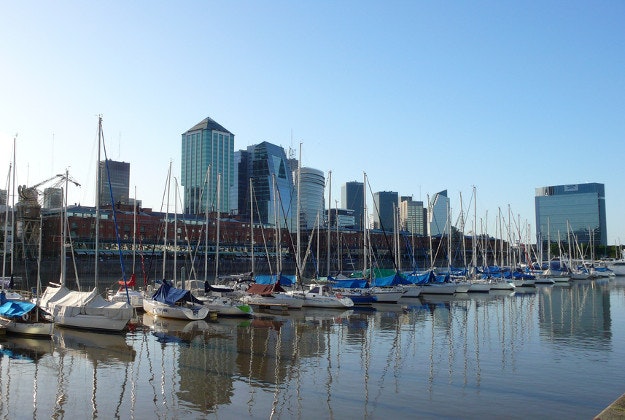 Puerto Madero marina, Buenos Aires.
