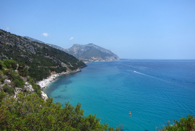 Off the coast of Sardinia.