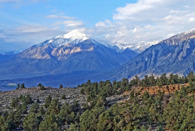 Sierra Nevada mountains, California, where a hiker was found after nine days.