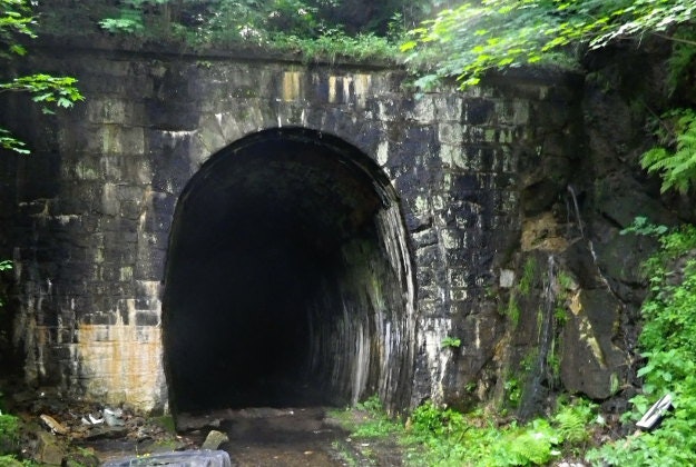 Walbrzych tunnel in an area of Southern Poland that is being besieged by treasure hunters in search of the missing Nazi gold train.