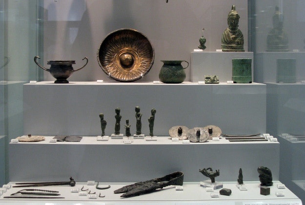 Treasures found aboard the Antikythera shipwreck.