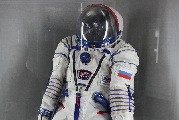 A Russian space suit.