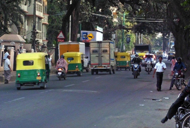 Traffic in Bengaluru.