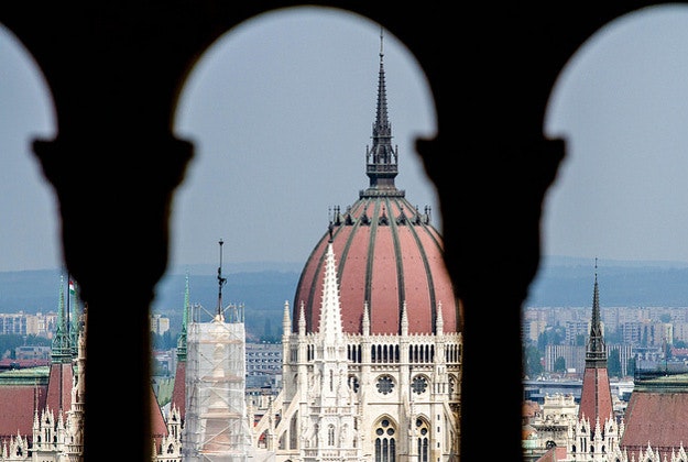 Budapest parliament building.