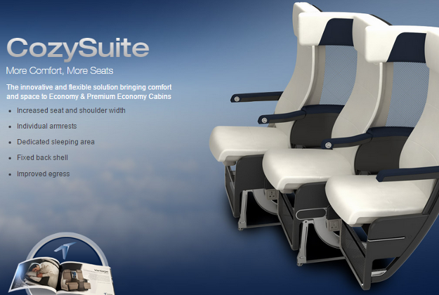 CozySuite airline seats