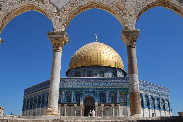 Dome of the Rock on Temple Mount, Jerusalem.