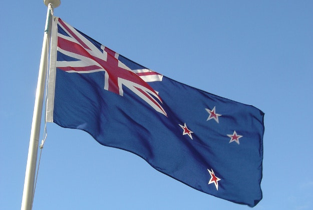 New Zealand's current flag.