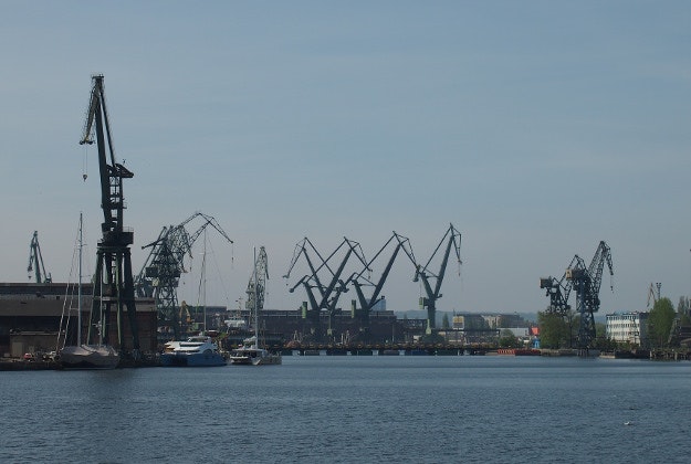 Gdańsk shipyard.