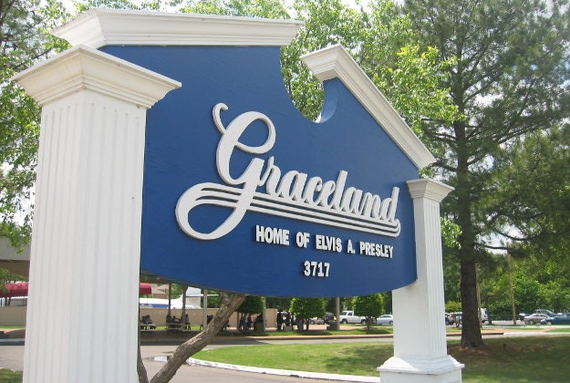The official Graceland in Memphis, USA.