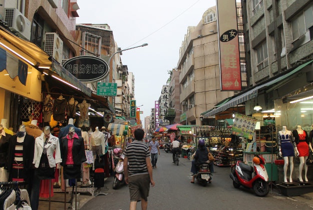 A street scene in Kaohsiung.