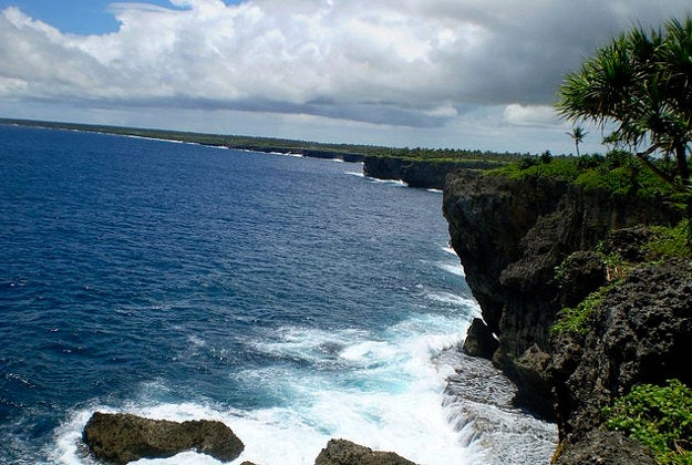 Tongan coastline.