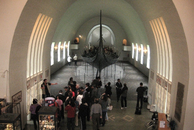 The current Viking Museum in Bygdøy.