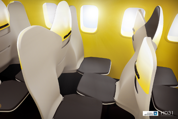 Zodiac seats new airline configuration to fit in more seats.