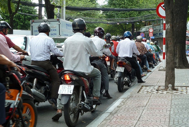 Motorbike cleanup campaign on the way in Ho Chi Minh City.