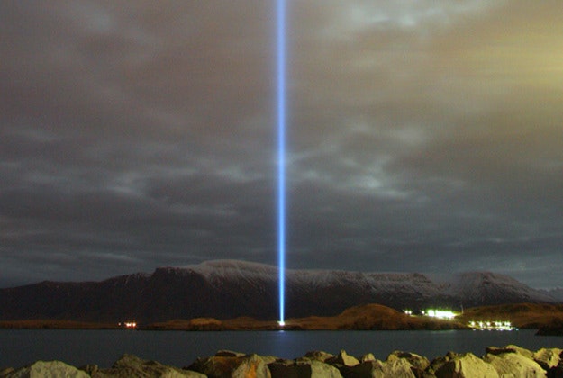 Iceland's Peace Tower.