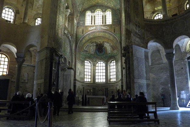 Inside the Basilica di San Vitale, Ravenna.