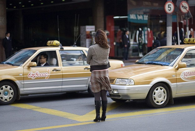 Taxis in Shanghai.