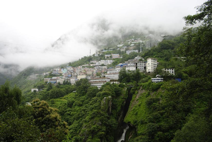 Zhangmu, Tibet.