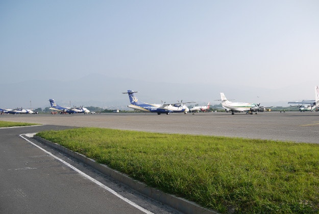 Kathmandu airport, Nepal.
