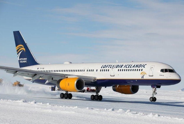 A commercial passenger plane has landed at Union Glacier in Antarctica.