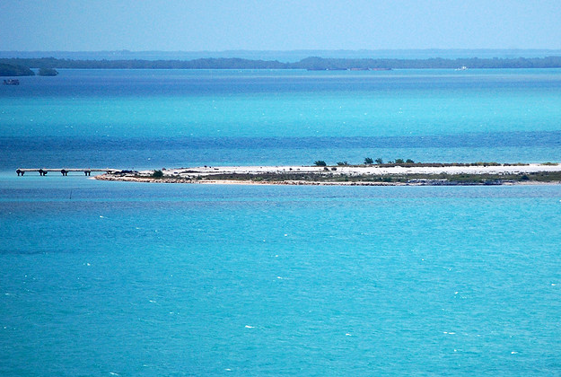 The coast of Belize.