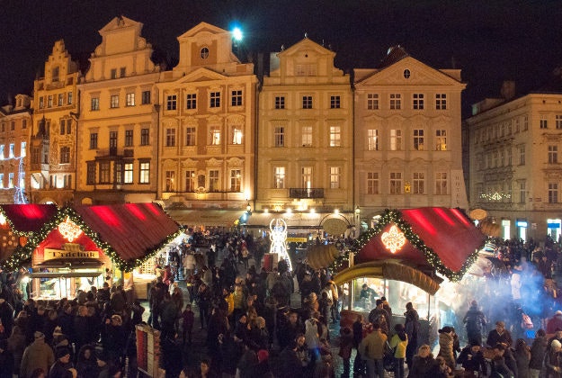 Christmas markets in Prague.