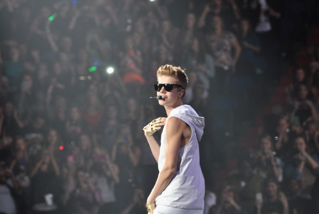 Justin Bieber on his Believe Tour.