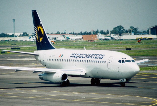 A Magnicharters Boeing 737.