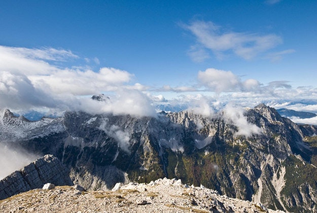 Rugged mountains in Slovenia.