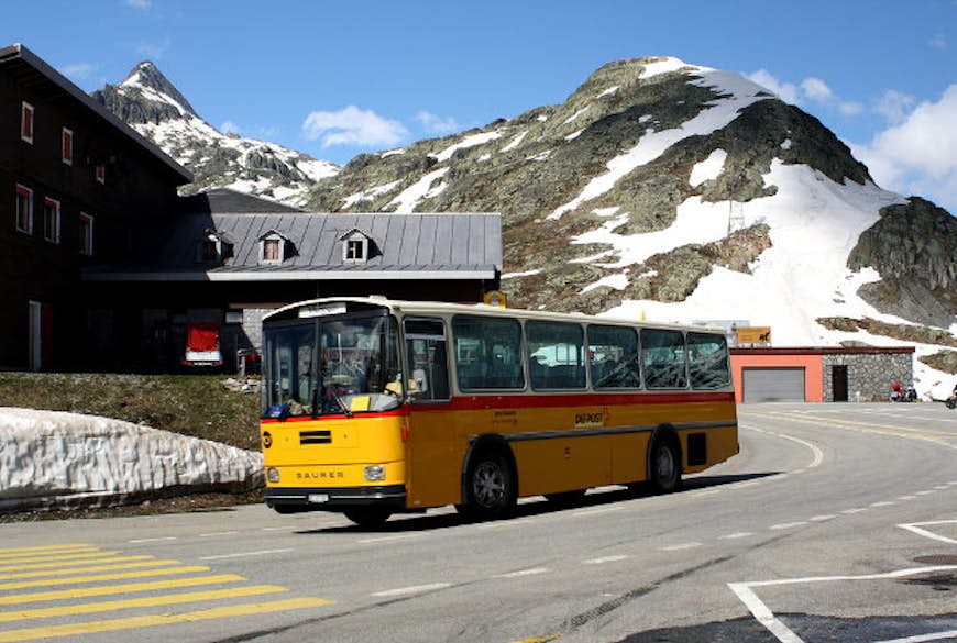 Postbus in Switzerland.