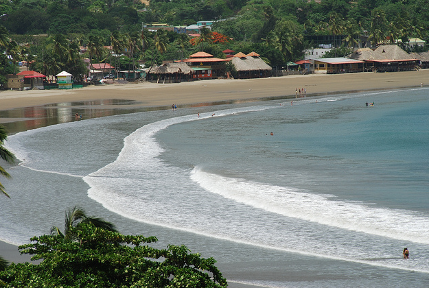 The beach at San Juan del Sur.