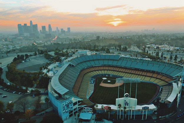 Dodger Stadium in LA. 