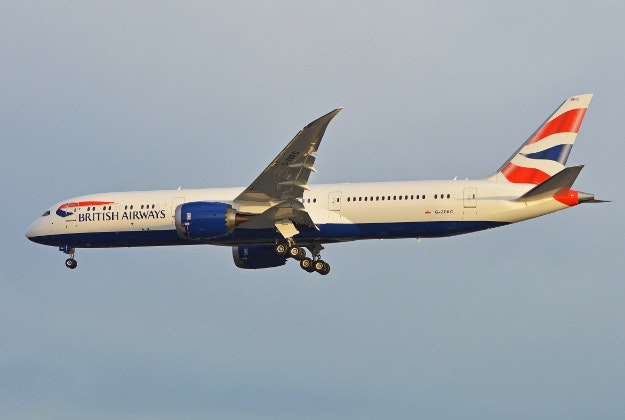 BA's Boeing 787-9 Dreamliner.