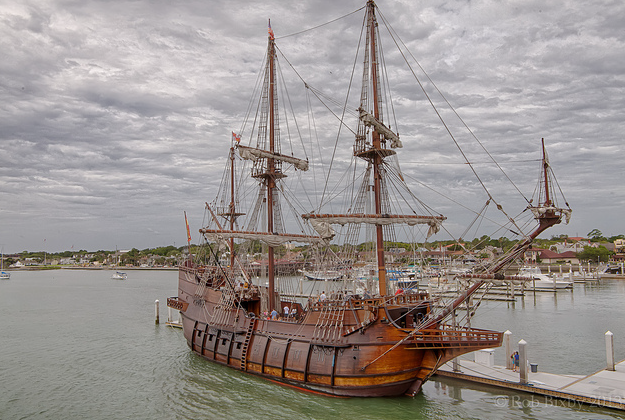 El Galeon docked in St. Augustine, Florida.